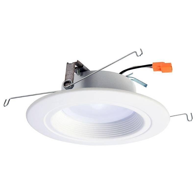 lot 3024 image: Halo Recessed Lighting 5 in. and 6 in. Matte White Recessed Retrofit Baffle