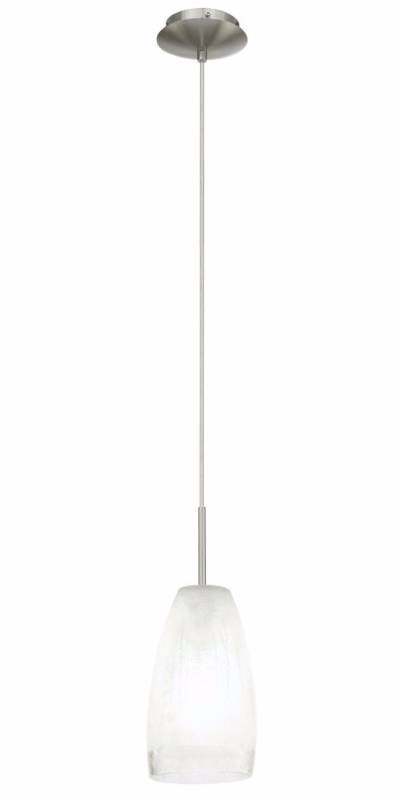 lot 3052 image: Eglo Crash 1-Light Matte Nickel HangingCeiling Pendant