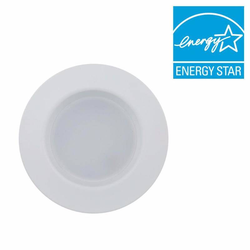 lot 3055 image: Philips 65W Equivalent Soft White 56 in. Retrofit Trim Recessed Downlight Dimmable LED Floodlight Bulb