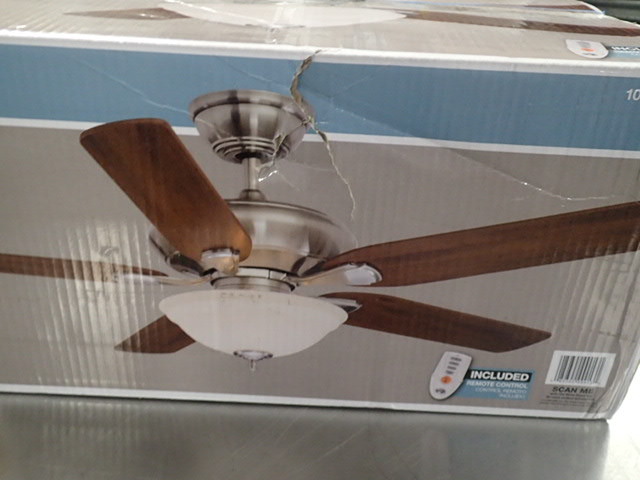 Hampton Bay Flowe 52 In Brushed Nickel Ceiling Fan Home