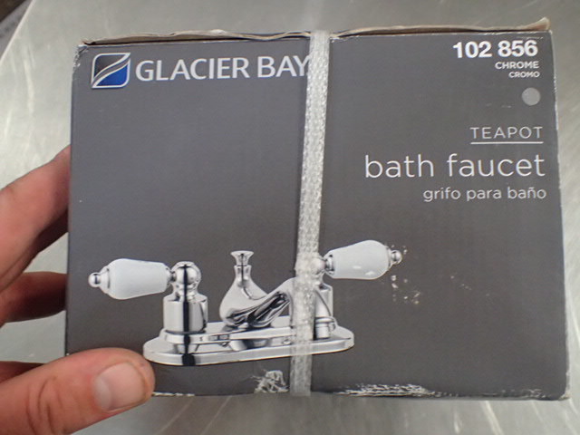 Glacier Bay Teapot 4 In Centerset 2 Handle Low Arc Bathroom