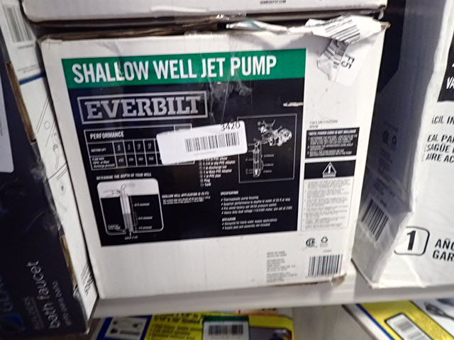 lot 3420 image: Everbilt Shallow Well Jet Pump