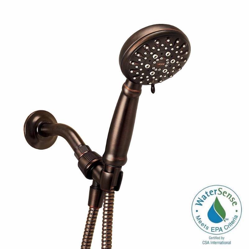 lot 3434 image: MOEN Banbury 5-Spray Hand Shower in Mediterranean Bronze