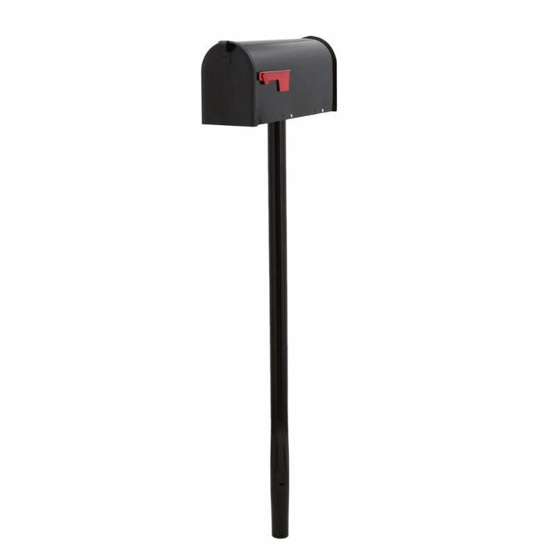 lot 3456 image: Gibraltar Mailboxes Freemont Post-Mount Mailbox and Post Kit, Black