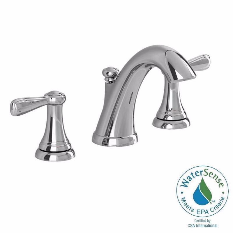 lot 3358 image: American Standard Marquette 8 in. Widespread 2-Handle High-Arc Bathroom Faucet in Polished Chrome