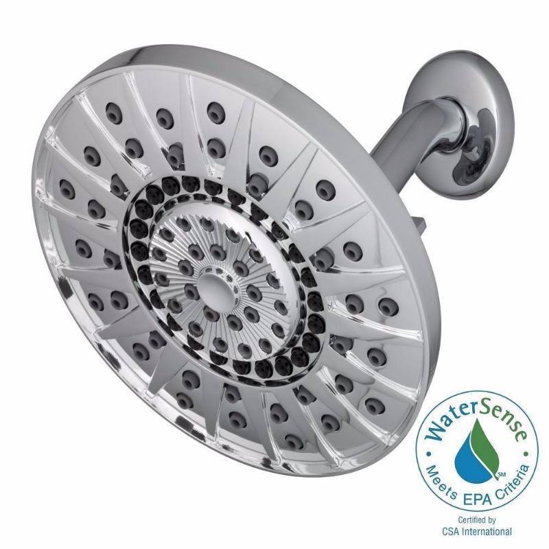 lot 3436 image: Waterpik EO Kent 7-Spray 6 in. Showerhead in Chrome