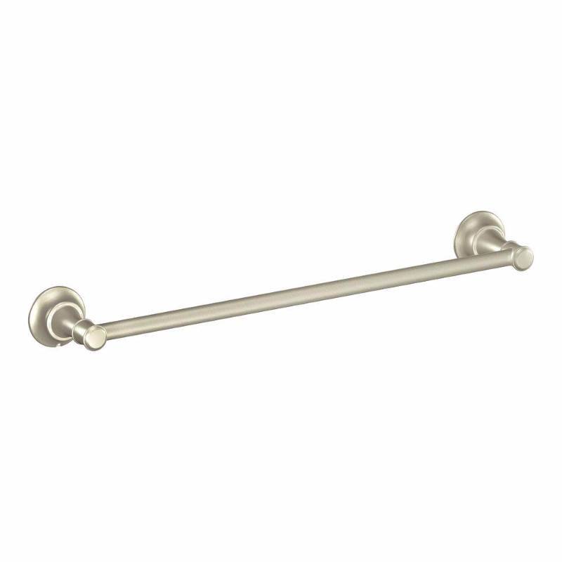 lot 3438 image: MOEN Ashville 18 in. Towel Bar in Spot Resist Brushed Nickel