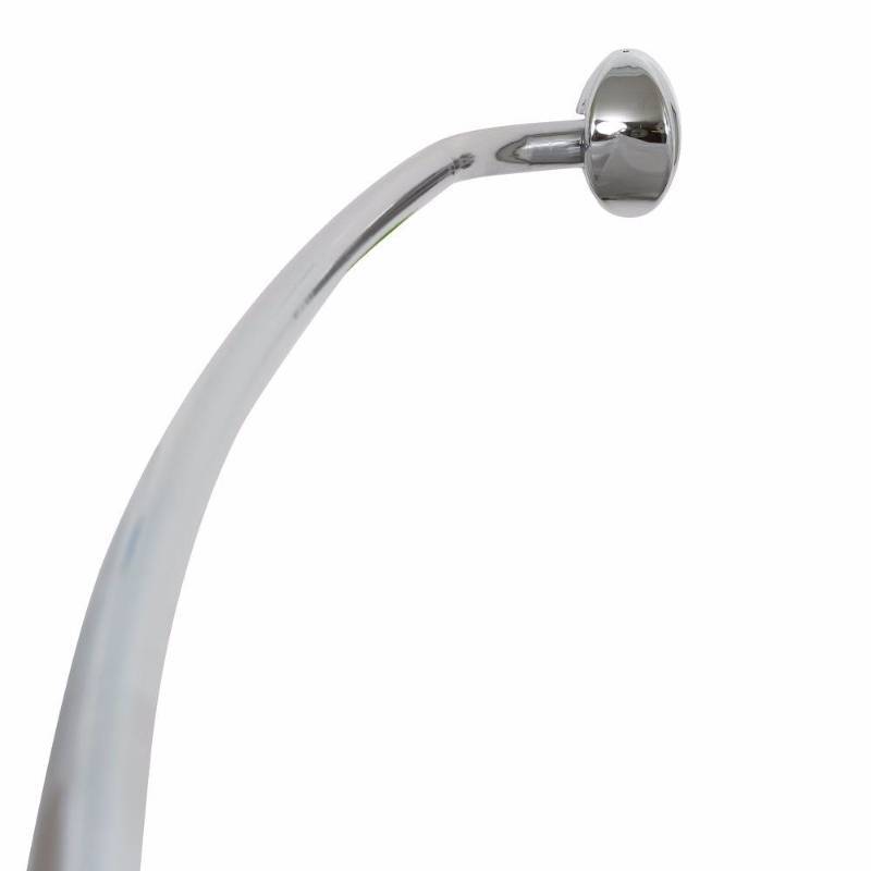 lot 3447 image: Glacier Bay Shower Curtain Rods NeverRust 72 in. Aluminum Curved Shower Rod