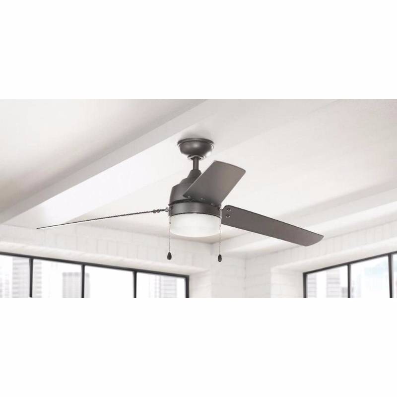 lot 3295 image: Home Decorators Collection Carrington 60 in. Natural Iron Ceiling Fan
