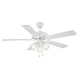 lot 3276 image: Brookhurst 52 in. Indoor White Ceiling Fan