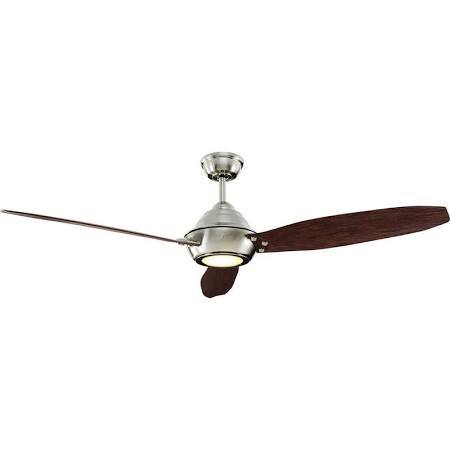 lot 3318 image: Home Decorators Collection Aero Breeze 60 Celing Fan - Brushed Nickel