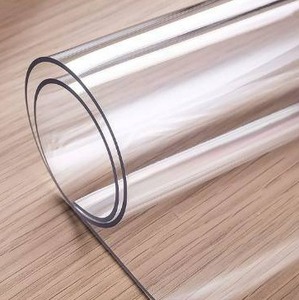 lot 10541 image: OstepDecor Custom 2mm Thick Clear Table Cover, 86 x 42 Inch, Table Protector for Dining Room Table, Clear Table Cover Protector, Tablecloth Protector, Clear Table Cloth