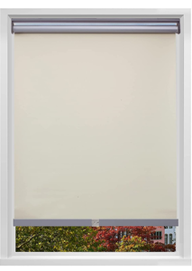 lot 10556 image: Changshade Cordless & Blackout Roller Shade, Room Darkening Rolled Up Shade, Fabric Window Blind, for Light Blocking Sun Protection, 48 inches Wide, Beige ROL48BG72A