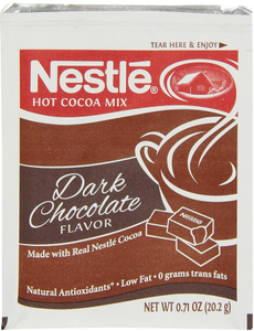 lot 10557 image: Nestle Hot Cocoa Mix, Dark Hot (0.71-Ounce), 50 Count Envelopes