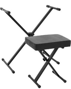 lot 10558 image: World Tour Single X Keyboard Stand and Deluxe Bench Package