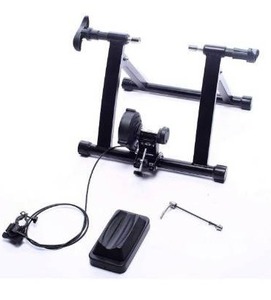 lot 10574 image: BalanceFrom Bike Trainer Stand Steel Bicycle Exercise Magnetic Stand with Front Wheel Riser Block