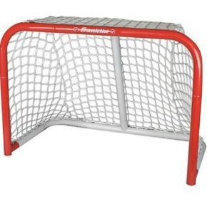 lot 10583 image: Franklin Sports NHL Mini Steel Street Hockey Goal - Kids Mini Skills Street Hockey Net - 28 x 20 - Perfect Youth Training Goal