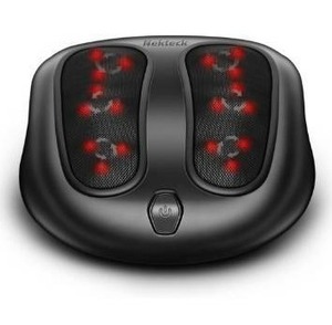lot 10588 image: Nekteck Foot Massager with Heat, Shiatsu Heated Electric Kneading Foot Massager Machine for Plantar Fasciitis, Built-in Infrared Heat Function and Power Cord