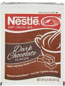 lot 10597 image: Nestle Hot Cocoa Mix, Dark Hot (0.71-Ounce), 50 Count Envelope