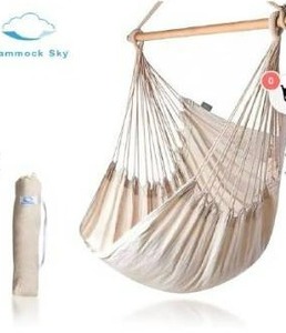 lot 10601 image: LARGE BRAZILIAN HAMMOCK CHAIR
