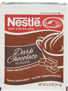 lot 10614 image: Nestle Hot Cocoa Mix, Dark Hot (0.71-Ounce), 50 Count Envelope