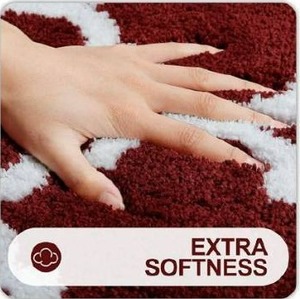 lot 10631 image: Olanly Bathroom Rug Set 1 Piece Microfiber Bath Shower Mat