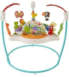 lot 10632 image: Fisher-Price Animal Activity Jumperoo, Blue, One Size