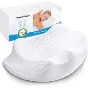 lot 10634 image: Hoshiyama Memory Foam Pillows Neck Pillows for Pain Relief Sleeping - Adjustable Orthopedic Cervical Pillow for Neck Pain, Side Sleeper Pillow for Neck and Shoulder Pain, Back Support and Stomach