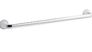lot 10647 image: Cursiva 24 in. Towel Bar in Polished Chrome