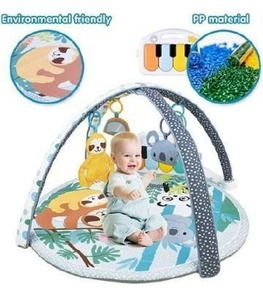 lot 10683 image: Visit the WYSWYG Store 4.5 out of 5 stars163Reviews WYSWYG Deluxe Baby Play Mat- 3 in 1 Baby Gym Piano Infant Playmat for Tummy Time - Educational Baby Activity Mat 0-12 Months