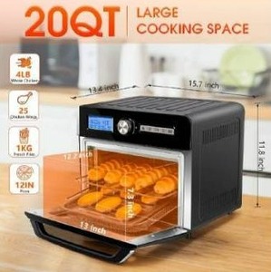 lot 10691 image: KPX Air Fryer Toaster Oven20 Quart 10-in-1 Convection Oven Combo