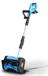 lot 10692 image: AlphaWorks Snow ThrowerHandheld Electric Shovel, Cordless DC 20V, Removable Battery, Lightweight  10 x 5 Clearing, 25 ft Throwing Distance, 300 lbsMin