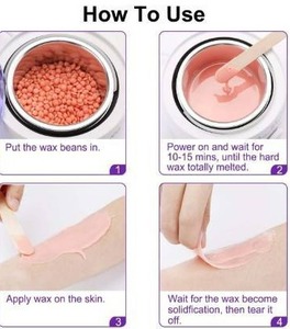 lot 10693 image: Wax Warmer, Portable Electric Hair Removal Kit for Facial &Bikini Area& Armpit- Melting Pot Hot Wax Heater Accessories Total Body Waxing Spa or Self-waxing Spa in Home for Girls & Women & Mentally