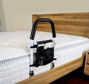 lot 10700 image: ODOLAND Bed Rails for Elderly Hospital Bed Assist Bar with Storage Pocket for Elderly Adults, Handle Support for Getting in and Out of Bed
