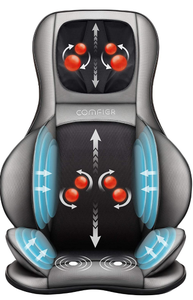 lot 10704 image: Visit the COMFIER Store 4.3 out of 5 stars10,898Reviews Comfier Shiatsu Neck & Back Massager �� 2D3D Kneading Full Back Massager with Heat & Adjustable Compression, Massage Chair Pad for Shoulder Neck and Back Full Body, Gifts for Men Dad