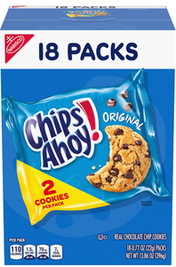 lot 10757 image: Chips Ahoy 4 boxes of 18pks. per box.