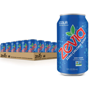 lot 10759 image: Zevia Zero Calorie Soda, Cola, 12 Ounce Cans (Pack of 24)