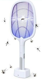 lot 10774 image: Luckybay Bug Zapper, 2 in 1 Rechargeable Electric Fly Swatter, Mosquito Swatter for Indoor and Outdoor