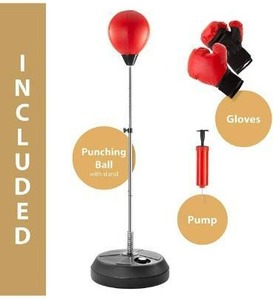 lot 10775 image: Punching Bag with Stand, boxing bag for Teens & Adults, Height Adjustable - Freestanding Punching Ball Boxing Speed Bag - Great for MMA Training, Boxing Equipment, Workout Equipment, Stress Relief & Fitness