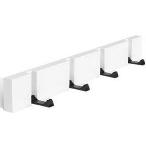 lot 10784 image: Mufansen Coat Hook Wall Mounted Floating Bamboo Coat Hook Rack Space-Saving Coat Hangers Entryway Key Holder for Coats, Hats, Scarves, Key- GREY COLOR