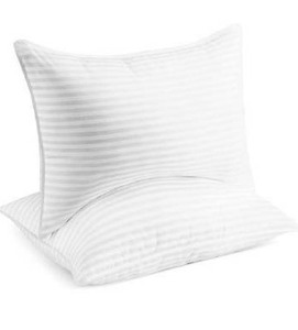 lot 10789 image: Beckham Hotel Collection Bed Pillows for Sleeping - Queen Size, Set of 2 - Cooling, Luxury Gel Pillow for Back, Stomach or Side Sleepers