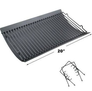 lot 10800 image: Uniflasy 20 Inches Ash PanDrip Pan for Chargriller 5050, 5072, 5650, 2123 Charcoal Grills, Char-Griller Model 200157, Chargriller Replacement Part with 2pcs Fire Grate Hanger