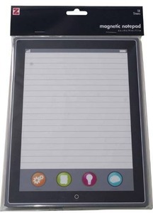 lot 10802 image: Advantus Magnetic Sticky Tech Notes, 6 x 8 Inches, 50 Sheets, Tablet Design, Multicolored (Z22190)
