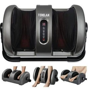 lot 10803 image: Foot Massager Machine Shiatsu Foot and CalfLeg Massager with Heat Deep Kneading Therapy Relieve Foot Pain from Plantar Fasciitis Improve Blood Circulation by TERELAX