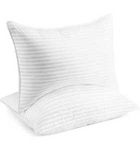 lot 10848 image: Beckham Hotel Collection Bed Pillows for Sleeping - Queen Size, Set of 2 - Cooling, Luxury Gel Pillow for Back, Stomach or Side Sleepers