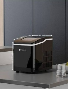 lot 10855 image: Dreamiracle Ice Maker Machine Countertop, 26 lbs in 24 Hours, Self-cleaning Ice Maker Countertop, 9 Cubes Ready in 8 Mins, Electric Ice Maker with Ice Scoop and Basket HomeKitchenOffice