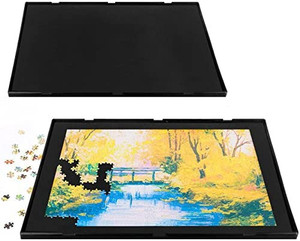 lot 14000 image: Jigsaw Puzzle Board Mat Table, Portable Puzzle Storage Saver Keeper Holder with Non-Slip Surface Up to 1000 500 Pieces, Gifts for Adults Kids Men Women Large Portable Puzzle Holder Organizer Pad