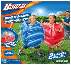lot 14049 image: Banzai Kids Bump N Bounce Body Bumpers 2 Bumpers Included