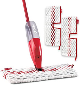 lot 24003 image: O-Cedar ProMist MAX Spray Mop, PMM with 2 Extra Refills, Red