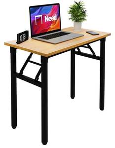 lot 24016 image: Desk, No Assembly Foldable Writing Table,Sturdy and Heavy Duty Folding Computer Desks for Small Space.Perfect Addition to Home